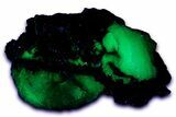 Fluorescent, Gemmy Adamite Crystals on Matrix - Mexico #356628-1